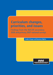 Curriculum changes, priorities and issues: findings from the NZCER secondary 2006 and primary 2007 national surveys